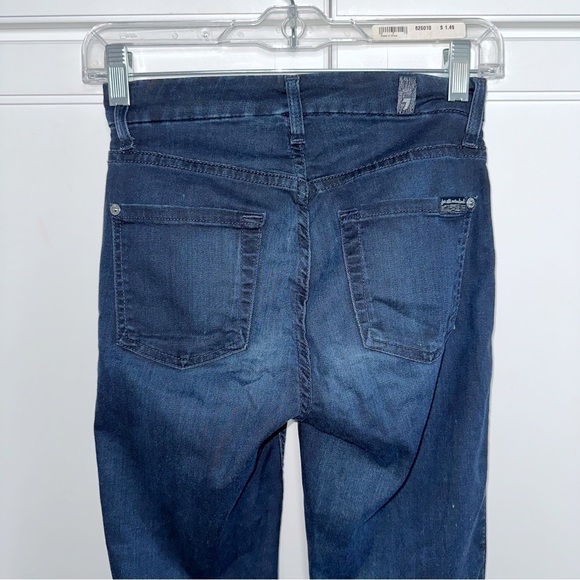 7 FAMK The Mid Rise Ankle Skinny Blue Jeans 25R - Picture 6 of 7
